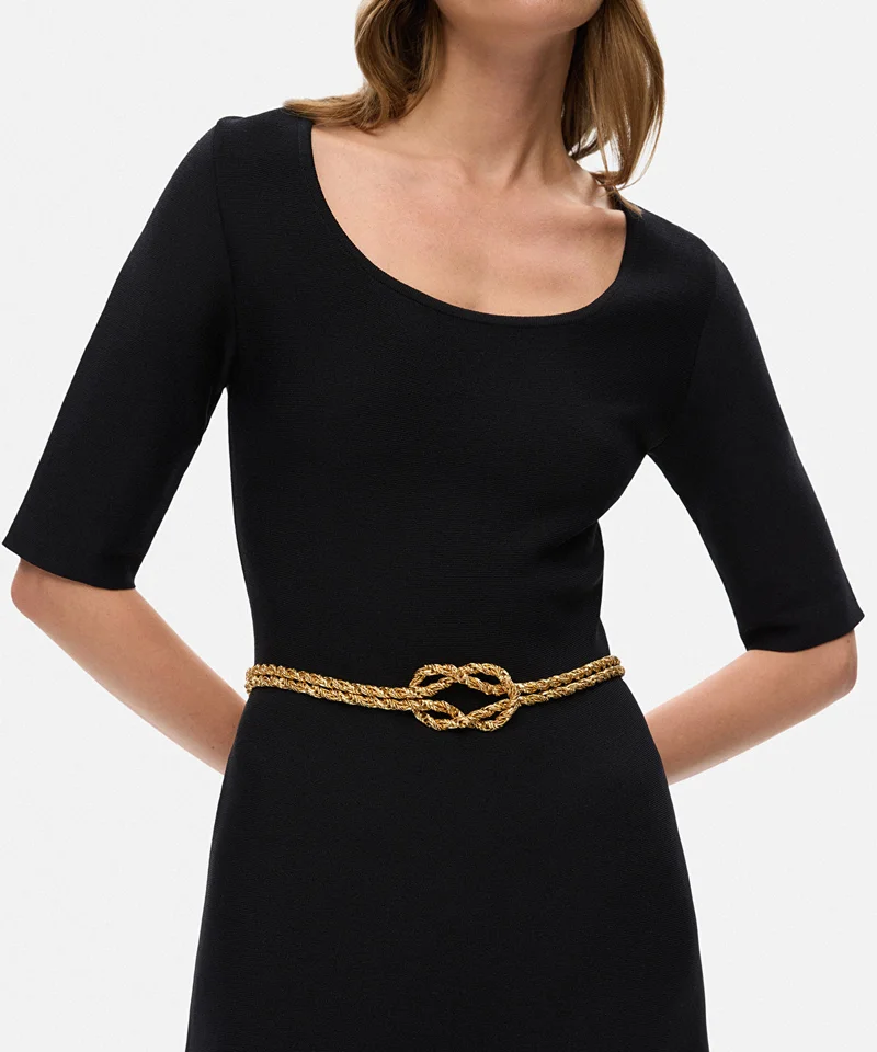 Ipekyol Textured Metal Belt